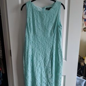 Mint lace dress